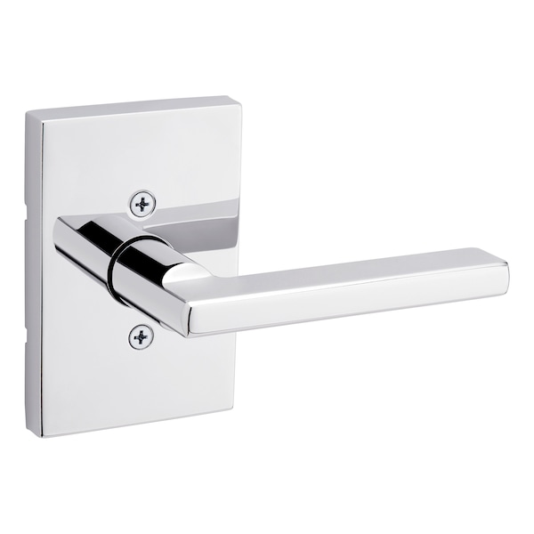 Halifax Lever with Rectangular Rose Half Dummy Door Lock Bright Chrome Finish